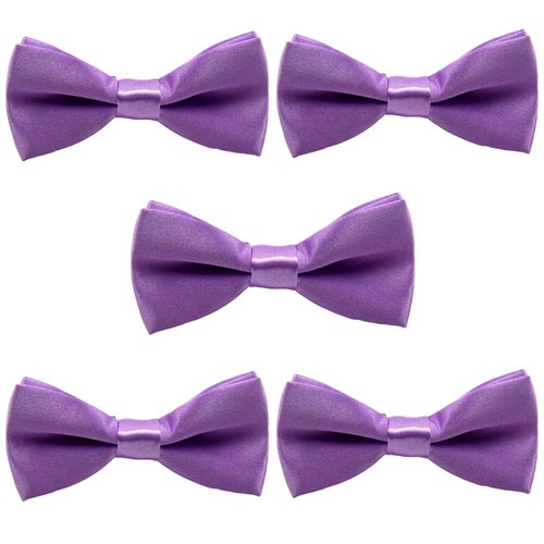 5 Packs Baby Boy Kids Toddler Pre-tied Bow Tie School Party Solid Bowtie YY1005 - Picture 8 of 19
