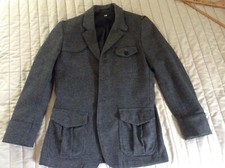 H M Mens Wool/poly Sportcoat Gray Jacket Size 38
