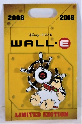 Disney 2018 10th Anniversary Wall E Captain McCrea 3-D Spinner Pin LE 2000 NEW