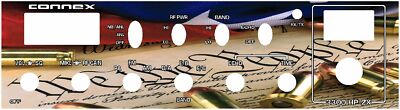Connex 3300 HP-ZX CB Radio Face Plate Graphic Decal Any Design Color Cobra RCI