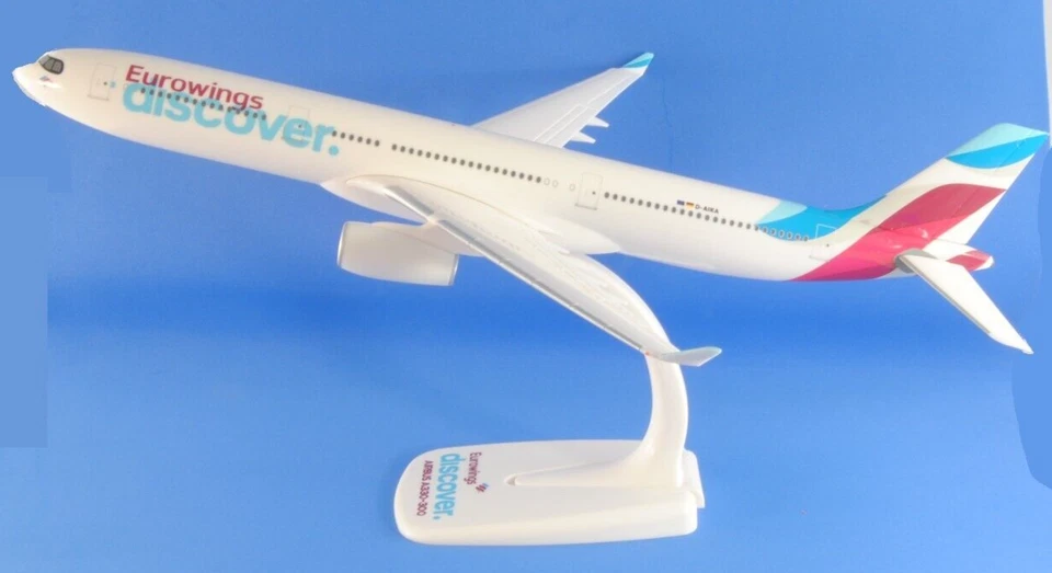 HERPA 613668 Aereo modello Airbus A330-300 Eurowings Discover 1:200 Snap-Fit - Immagine 3 di 4