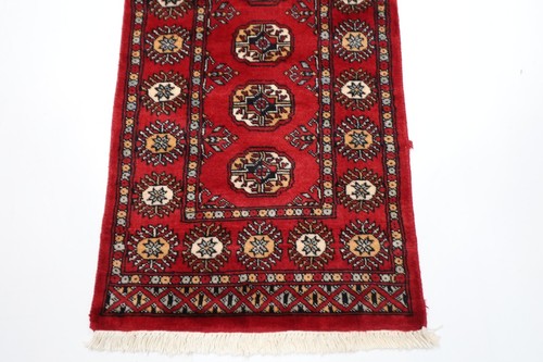 2x6 ft Hallway Tribal bokhara Runner Rug Afghan Hand Knotted Wool Bedroom Rug - Picture 4 of 9