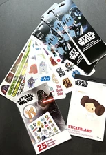 NEW Star Wars Sticker Packs and Tattoo stickers BUNDLE