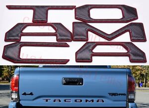 Emblem Raised Lettering MATTE BLACK TailgateFX TOYOTA TACOMA 2016-2020 TAILGATE INSERT 