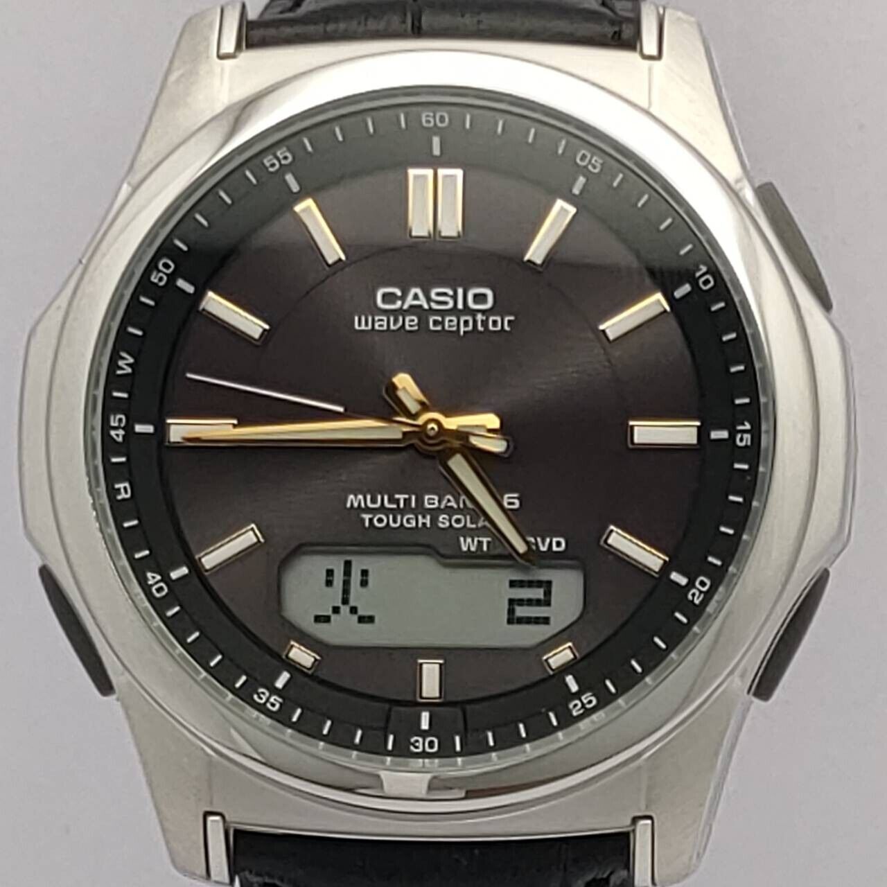 CASIO WVA-M630L-1A2JF WAVE CEPTOR radio solar men'S watch Black F/S ...