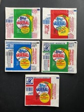 (HUGE Lot of 100) 1984 1985 1986 1987 & 1988 Topps Baseball Wax Pack Wrappers