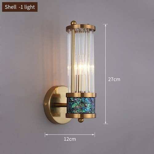 Nordic Light Luxury Modern Crystal Wall Lamp Living Room Corridor LED Wall Lamp - Picture 25 of 28