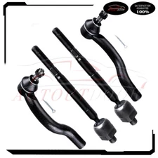 4Pcs Front Steering Inner & Outer Tie Rod End Kit Fit For 2006-2015 Toyota RAV4