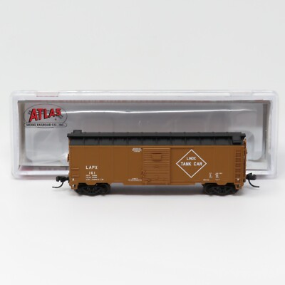 #ad #ad Atlas N 50006105 Linde Air Products LAPX 1932 ARA 40#x27; Steel Boxcar Freight Car $23.96
