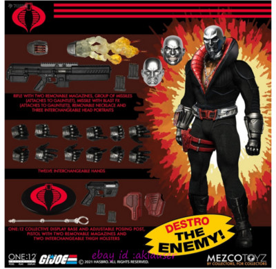 Mezco Toyz 1/12 G.I.JOE Destro Action Figure Toy Model In Stock