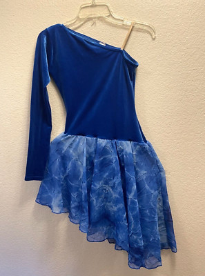 Lot of 5. Beautiful blue velour top dress for ballet/dance performance. Adult