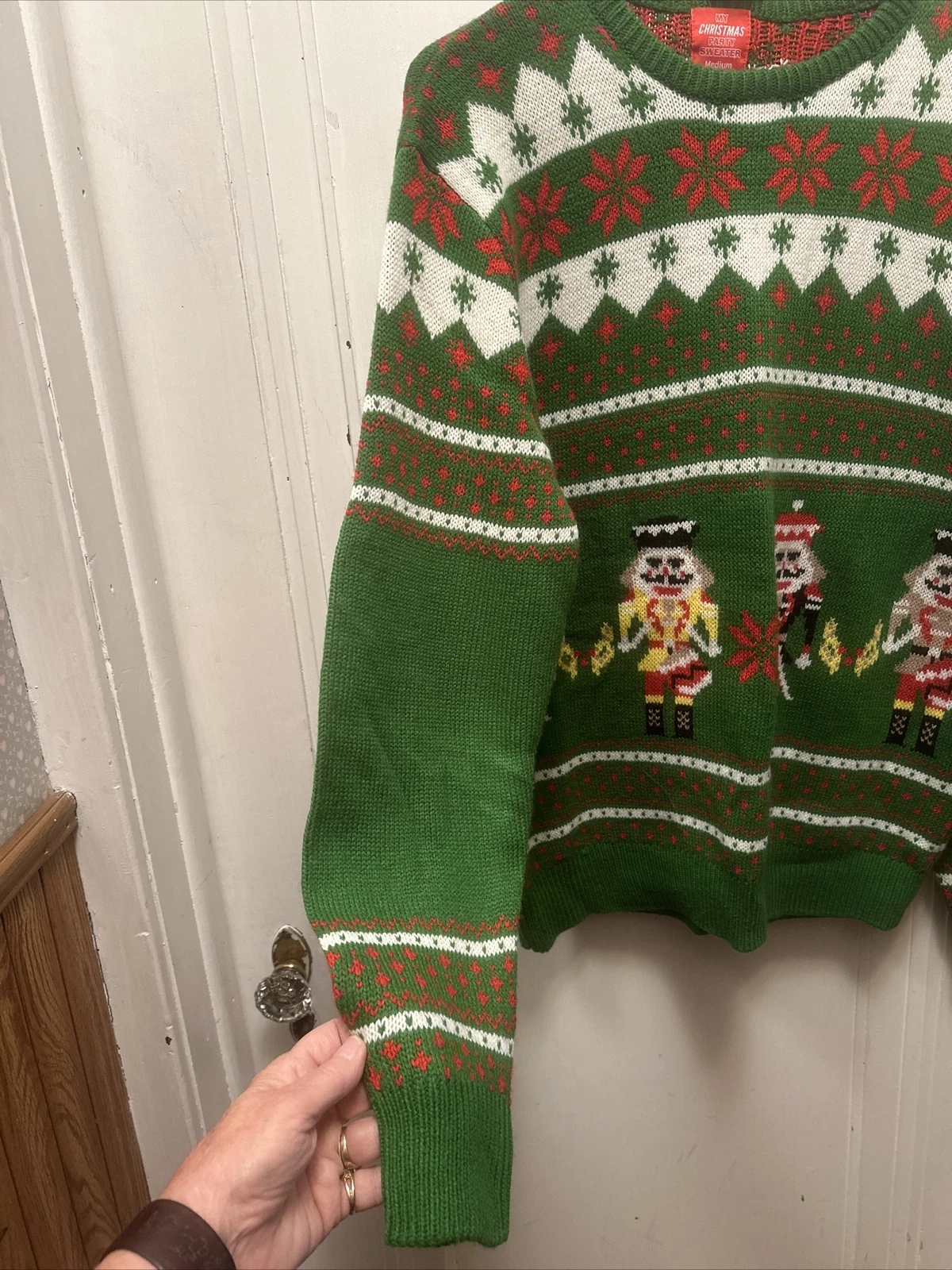 MY Xmas PARTY Nutcracker Unisex Women Men Pullover Sweater Acrylic Ugly Mediuim