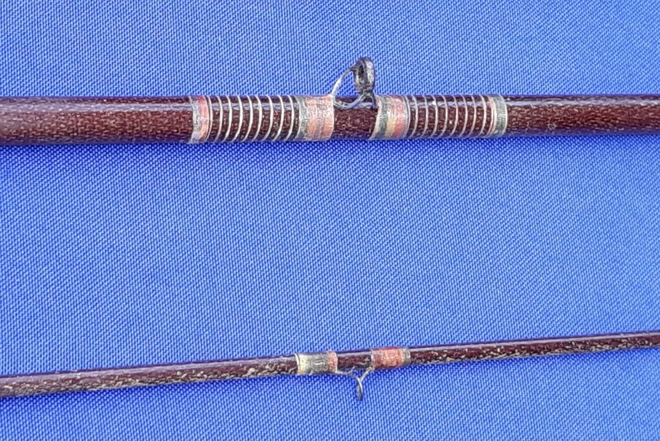 Genial años 50 de colección Wright & McGill No. Caña de fibra de vidrio para pesca con mosca 3A 8 1/2" 2 piezas Foto 4 de 4