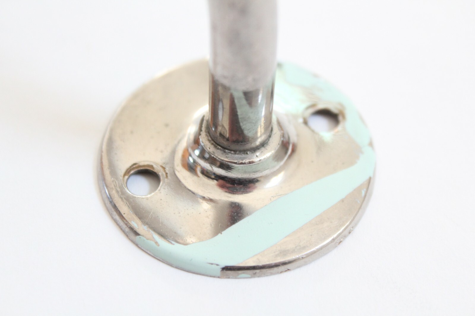 antique nickel towel bar rod holder vtg deco towel victorian kitchen