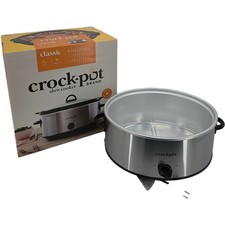 Crock-Pot SCV700-S-BR 7-Qt Manual Slow Cooker Oval Stainless Steel - For Parts