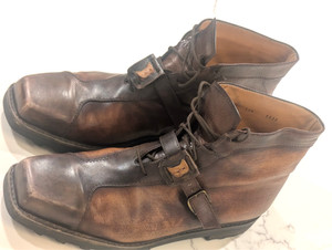 Berluti Brunico Leather Boots Mens 11 1/2 Vintage Boots Show Wear and Patina Brunico Ankle Boot | Berluti PT main image 2