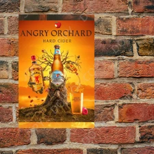 Fireball Cinnamon Whisky Angry Orchard Metal Sign Bar Pub Decor Whisky Wall Art
