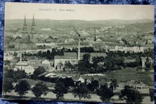 65640 Postcard Oelsnitz In Vogtland From The South View Of Towers And Chimney