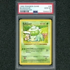 AWESOME Shadowless BULBASAUR 1999 Pokemon Game # 44 Vintage WOTC Gem Mint PSA 10