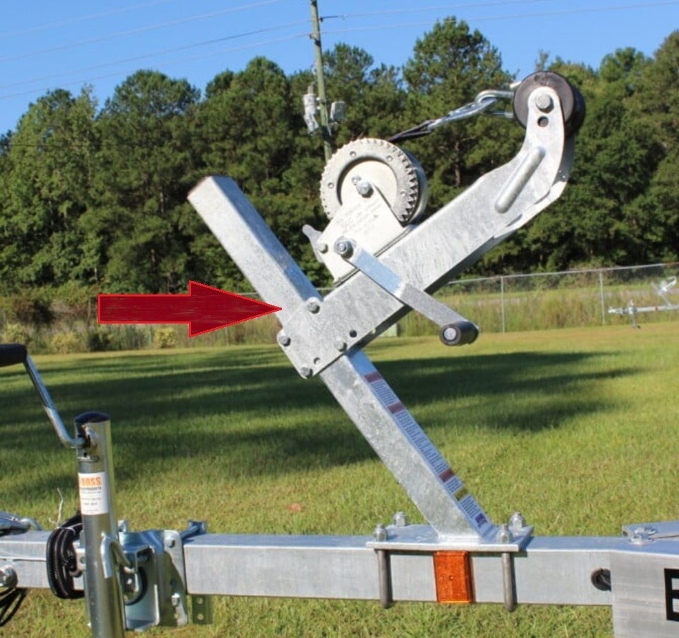 Trailer Post Rudder Attachment EZ Loader Boat Trailer 3