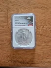 2006 $1 Silver Eagle, NGC MS70, FDI, 40th Anniversary