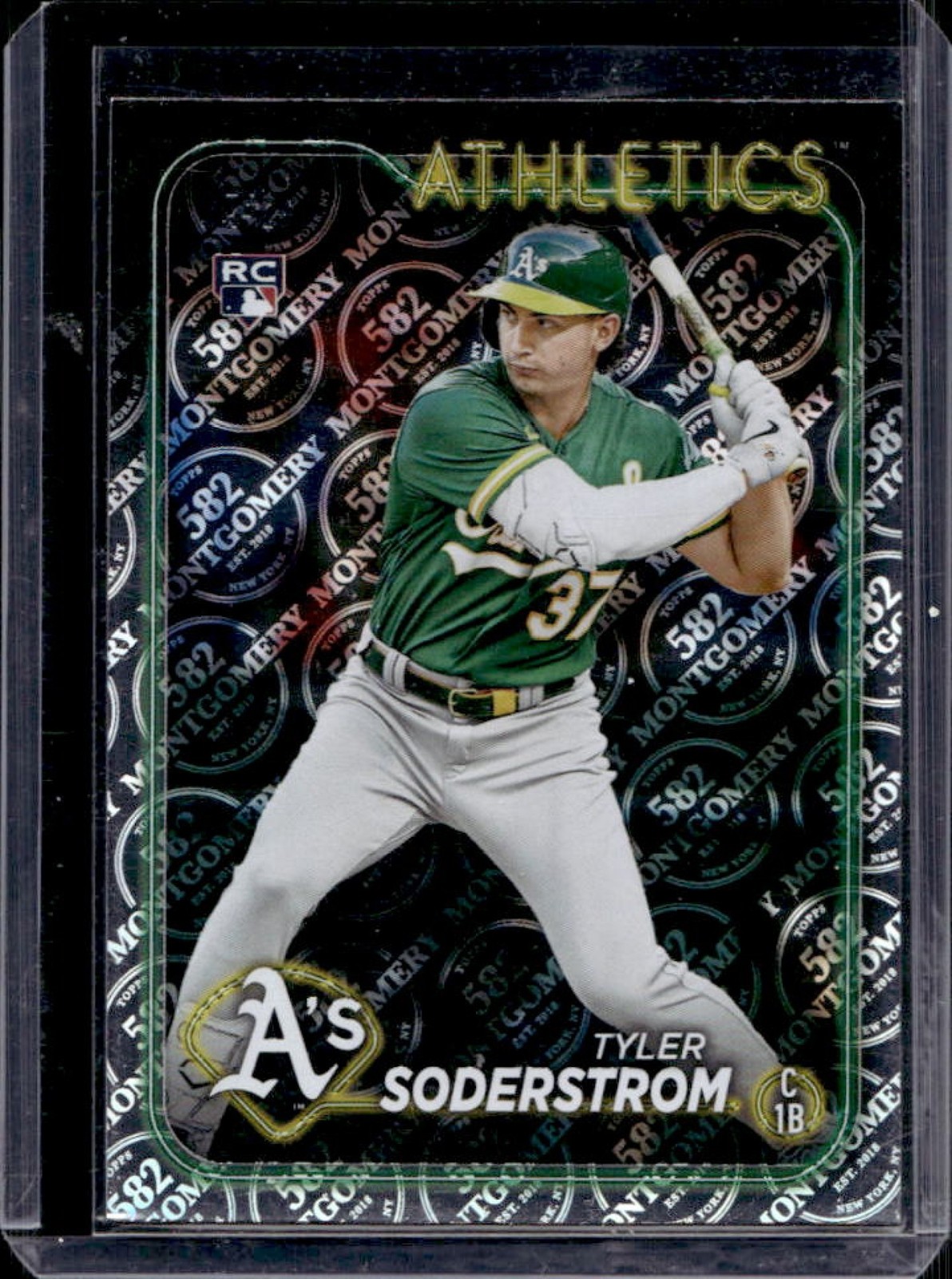 2024 Topps Tyler Soderstrom 582 Montgomery Club Rookie RC #244 Athletics