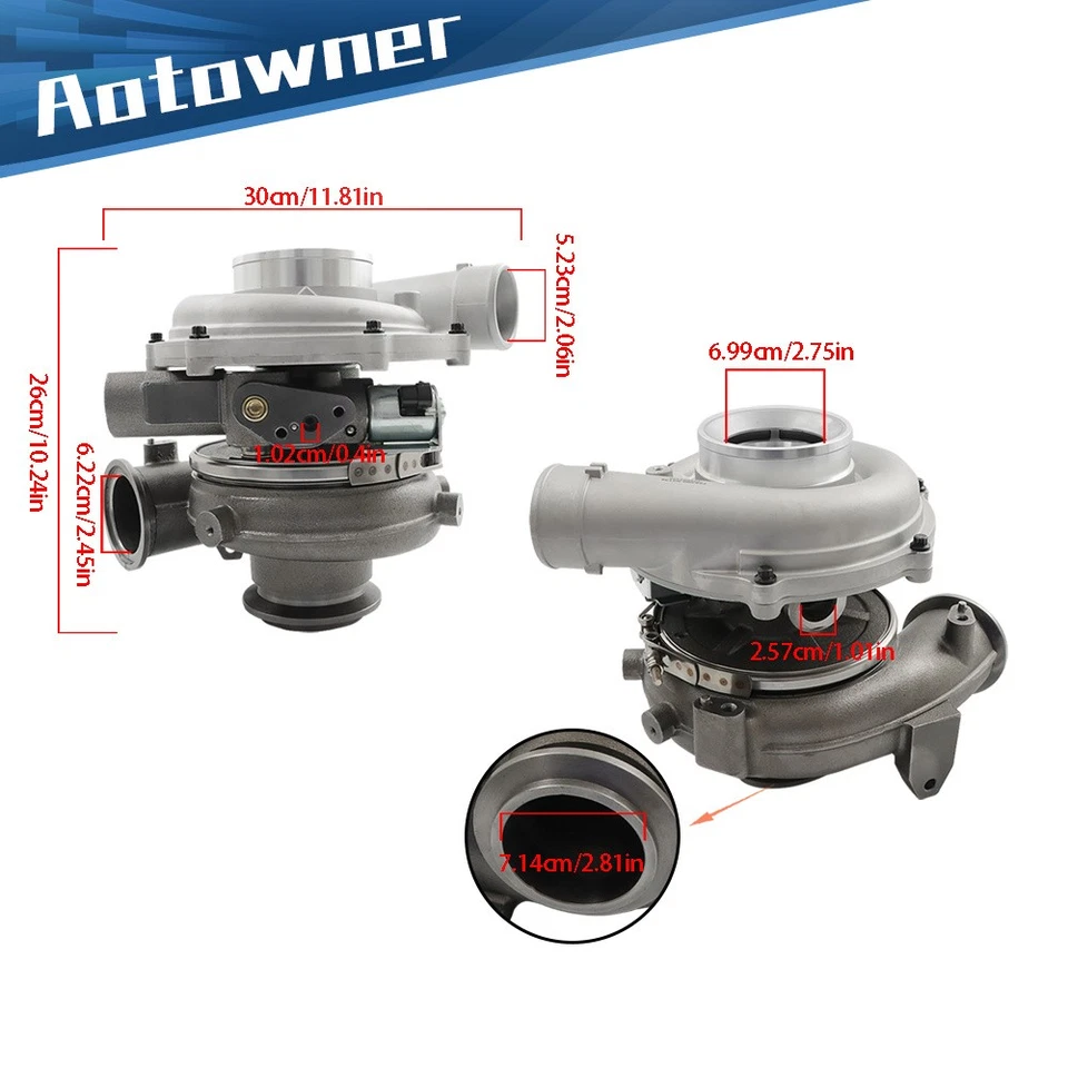 For Ford F-250 F-350 2004-2007 Powerstroke Super Duty 6.0L Turbocharger GT3782VA Foto 3 de 4