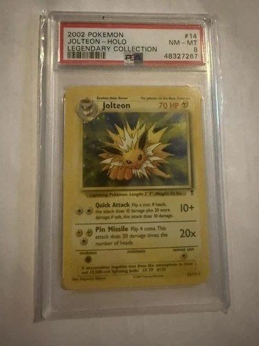 2002 Pokémon Jolteon Holo Legendary Collection #14 PSA 8 NM-MT*