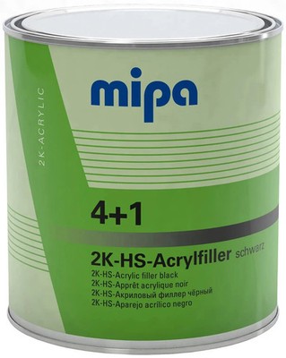 Mipa acrylic filler 4 + 1 HS 4 + 1 acrylic filter HS 3l black