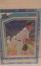 2025 Panini Donruss - Rated Prospects Noble Meyer #110 Carolina Blue Lazer /249