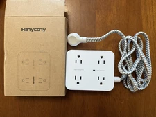 Hanycony Multi Plug Outlet Power Strip Extender with USB C Ports 3 Sided