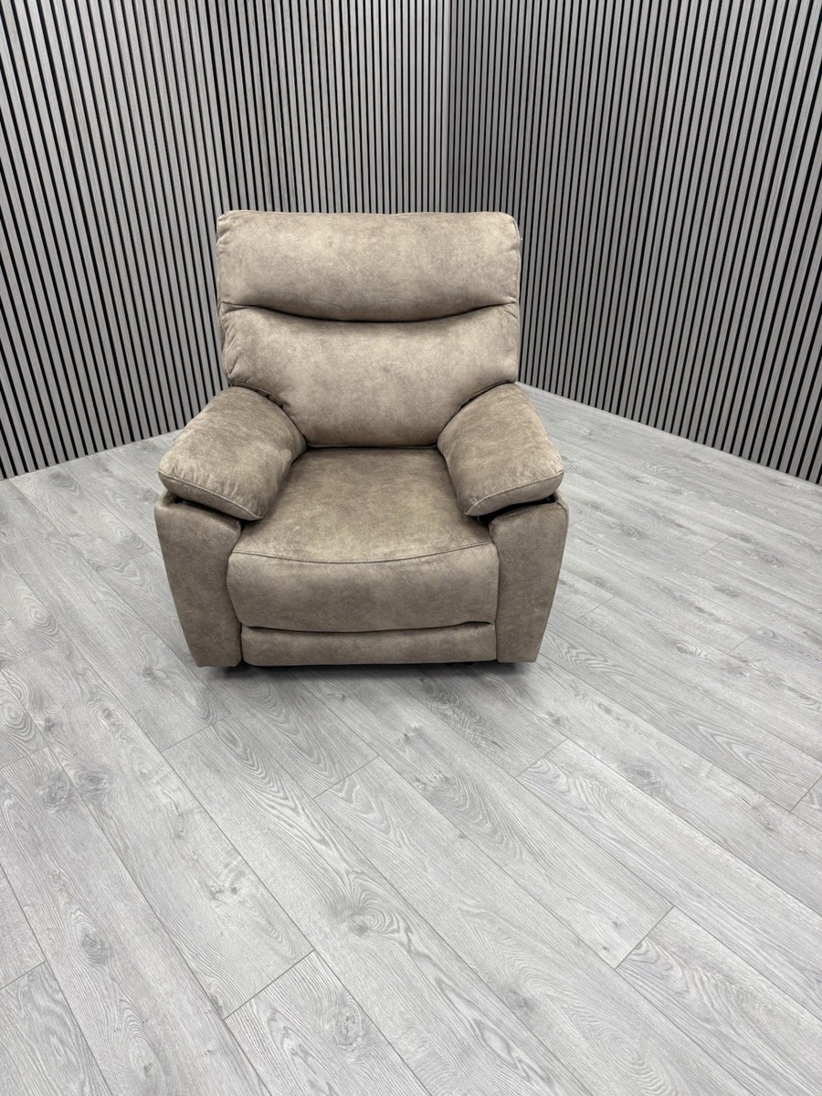 DFS ONE SEATER CHAIR ELECTRIC USB +USB-C RECLINER IN TRUFFLE IN