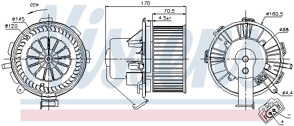 Fits NISSENS NIS 87106 Air blower NIS 87106 Air blower fits: MERCEDES ⭐UK Stock⭐