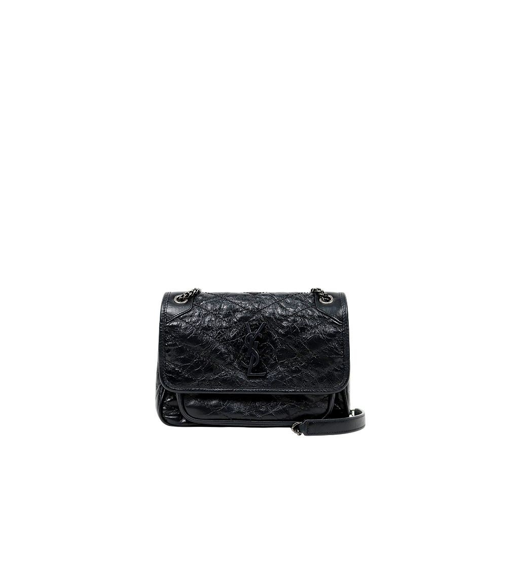 Saint Laurent Small Black Niki Shoulder Bag 67307 159405160 [U]