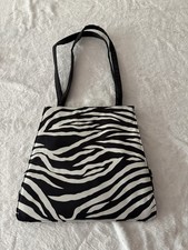 Diane Von Furstenberg Zebra Pattern Tote Bag