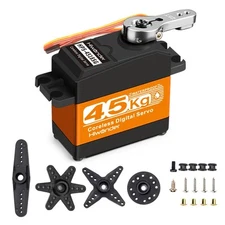 45KG RC Servo High Torque Servo Motors, Waterproof Full Metal Gear Steering S...