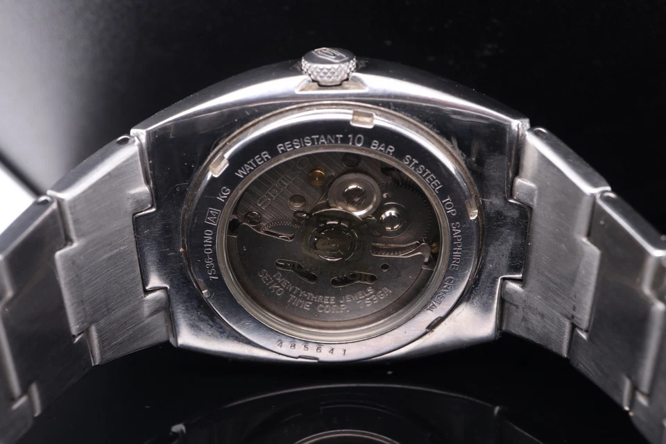 Seiko 5 Sports Superior Automatic 23J Wristwatch 7836-01N0 $1 No Res - Imagem 4 de 4