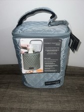 Gerber Modern Moments Insulated Bottle Bag Teal Infant Cushioned Pockets NEW