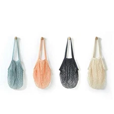 JM-capricorns 4 Pack Portable Reusable Grocery Bags Fruit and Vegetable Bag W...