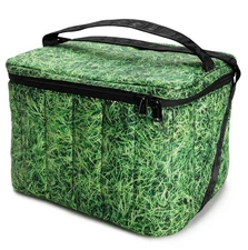 BAGGU Insulated Lunch Bag Grass Design Office,Beach,Outdoors 9×11.8in Reusable