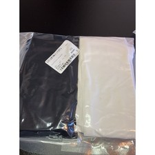 Century Star Ballet Tights Girls L Black White New 2 Pack Dance Footed 6-9 Years