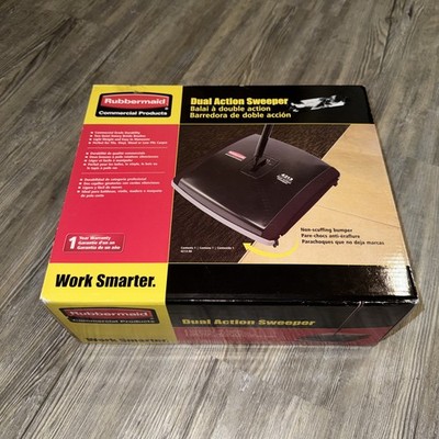 Rubbermaid Dual Action Sweeper 4213-88 Commercial 421388BLA 7.5'' Sweep Path New