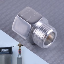 T21-4 to W21.8-14 Adapter CO2 Cylinder Tank fit for SodaStream Aluminum n
