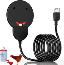 Submergible Chicken Waterer Heater, 500Watt Thermostatic Control Heated Chicken