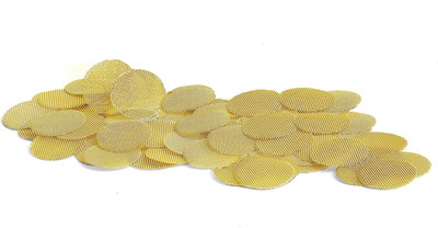 Made in The USA - 50 1/4 Inch (.25'') Brass Mesh Pipe Screen Filters