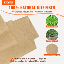 Burlap Fabric Roll 40in x 75ft 50x50 High Density Jute Tree Wrap Garden