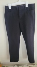 Banana Republic Sloan Fit Ankle Crop Pants in black