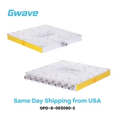 8-Way SMA Power Divider From 0.5 GHz to 6 GHz Rated at 30 Watts