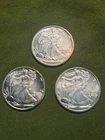 Lot of (3)  1/10 Oz Silver Round - Walking Liberty .999 Fine