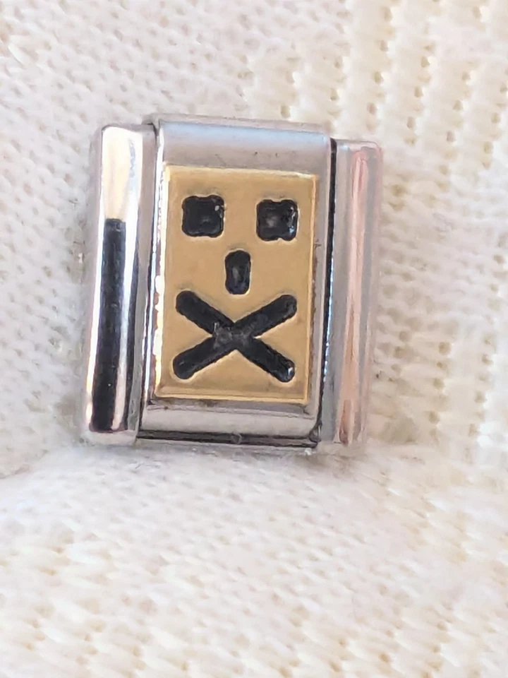 Authentic Zoppini Classic 9mm Italian Charm Speak No EVIL Computer Sign C17 - Image 2 of 4